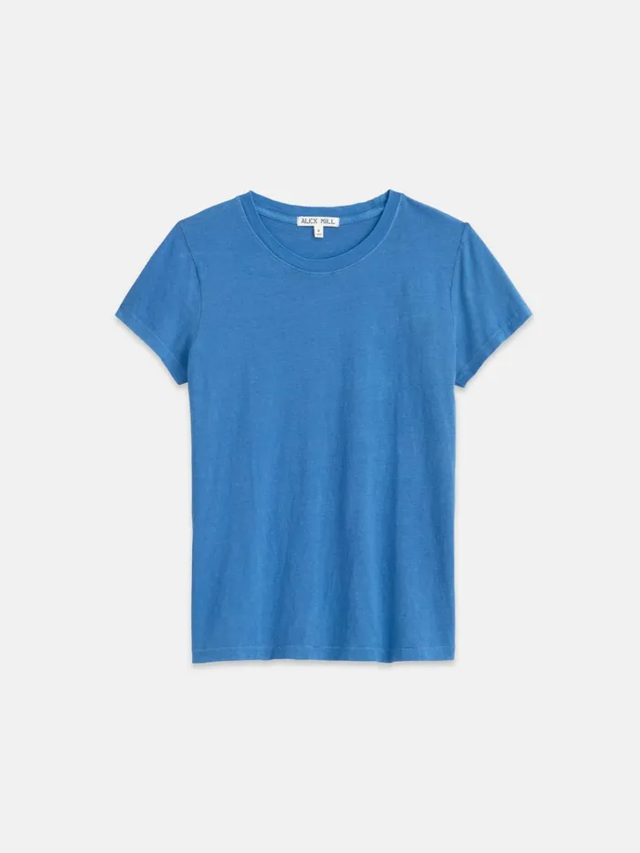 Alex Mill Tees Tanks Women Prospect Tee In Cotton Jersey Washed Cobalt