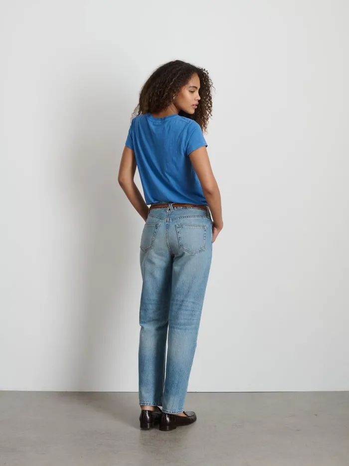 Alex Mill Tees Tanks Women Prospect Tee In Cotton Jersey Washed Cobalt