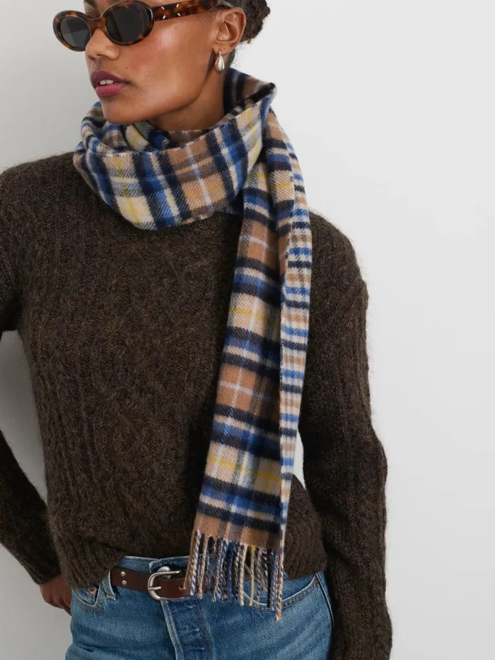 Alex Mill Women Joshua Ellis Reversible Tartan Scarf