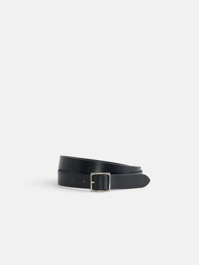 Alex Mill Women Maximum Henry Albert Slim Square Belt Black