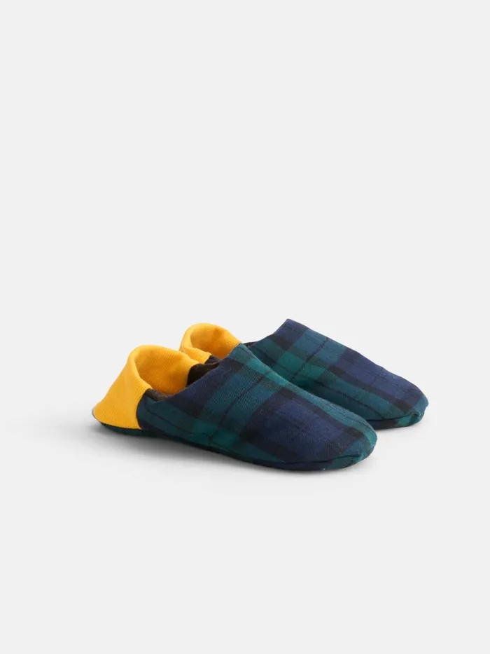 Alex Mill Women Wool Tartan House Shoes