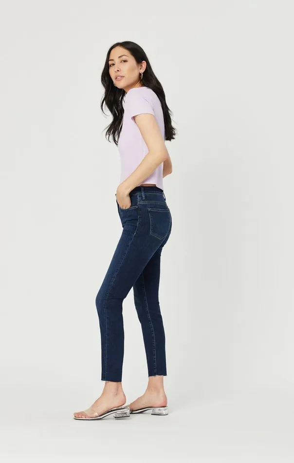 Alissa Ankle Super Skinny In Dark Brushed Fringe Supersoft Women Mavi Jeans Denim Alissa Ankle Super Skinny In Dark Brushed Fringe Supersoft Women Mavi Jeans Denim