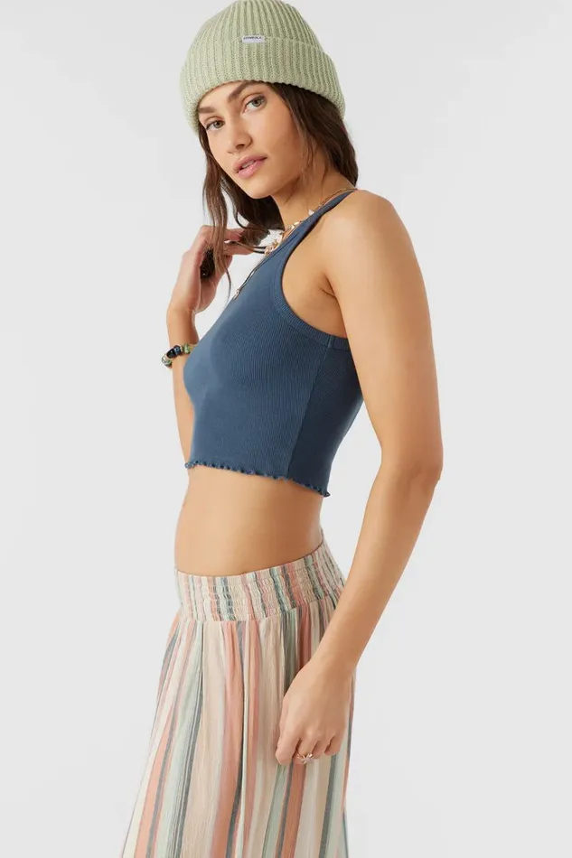 ALYX RIB KNIT TANK TOP Slate Women O039NEILL Collections