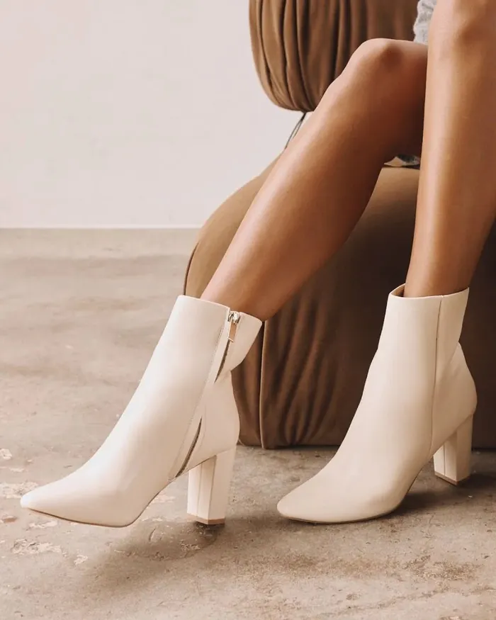 Ankle Boots NOVO Shoes Women HOLLIE CREAM Ankle Boots NOVO Shoes Women HOLLIE CREAM