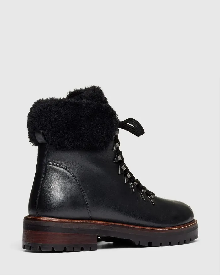 Ankle Boots NOVO Shoes Women TRIUMPH Black Smooth
