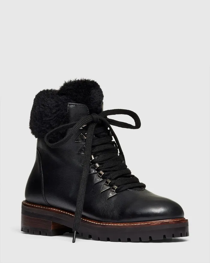 Ankle Boots NOVO Shoes Women TRIUMPH Black Smooth