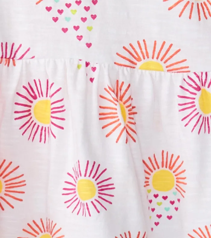 Baby and Toddler Girls Heart Suns Gathered Dress Hatley