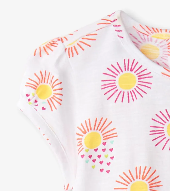 Baby and Toddler Girls Heart Suns Gathered Dress Hatley