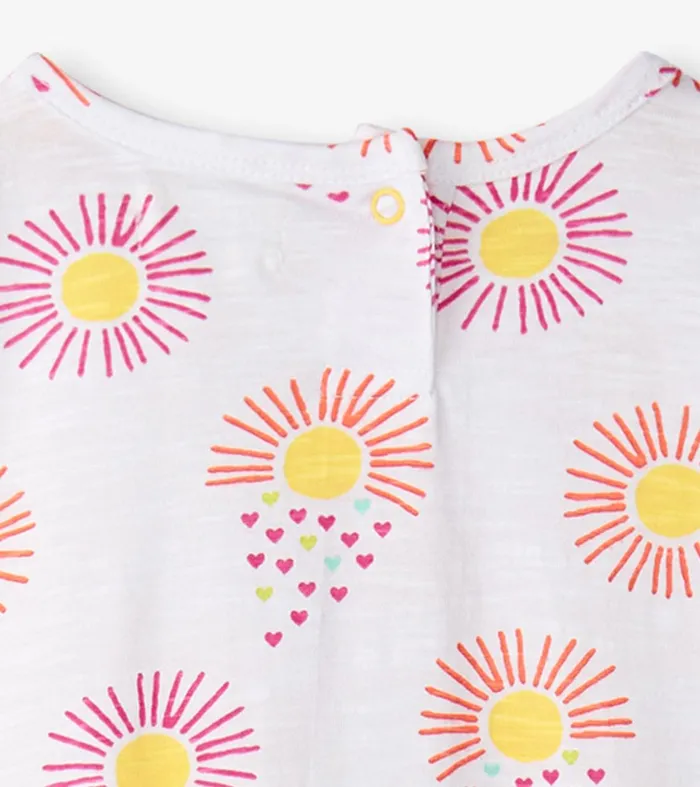 Baby and Toddler Girls Heart Suns Gathered Dress Hatley