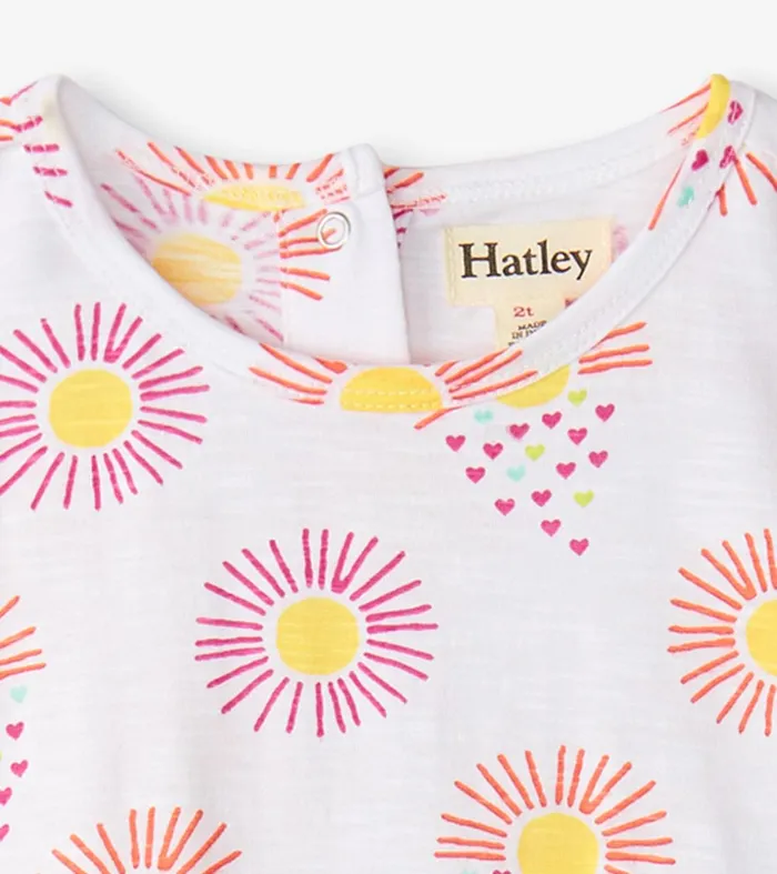Baby and Toddler Girls Heart Suns Gathered Dress Hatley