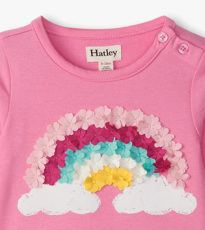Baby and Toddler Girls Rainbow Cloud Flounce Skirt Dress Hatley