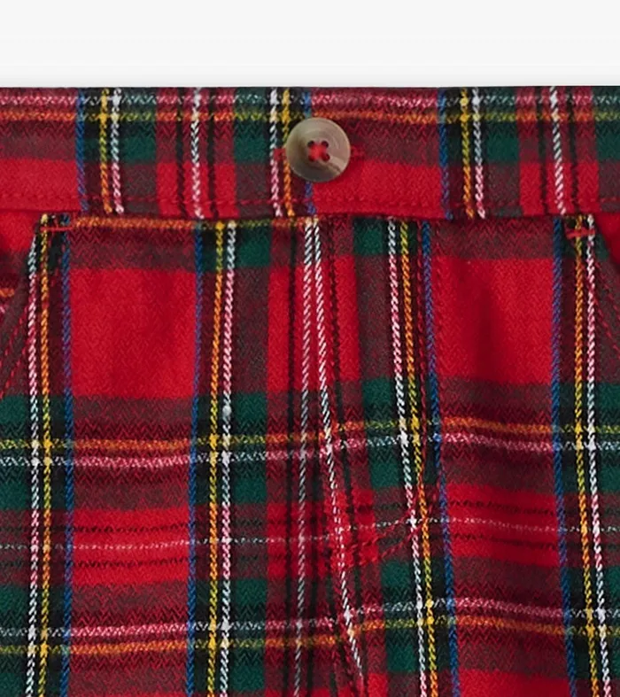 Baby and Toddler Red Plaid Straight Leg Pants Hatley