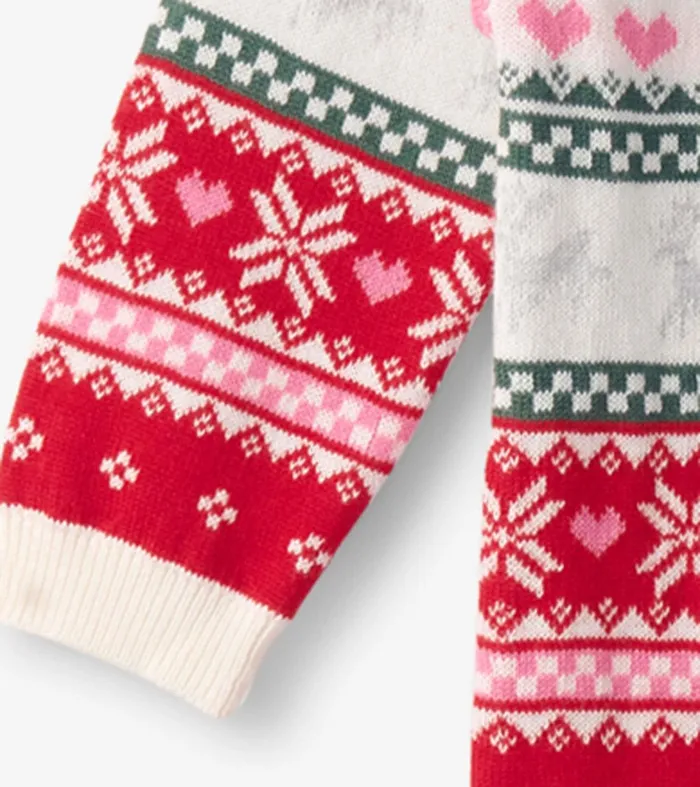 Baby Deer Fairisle Sweater Onesie Hatley