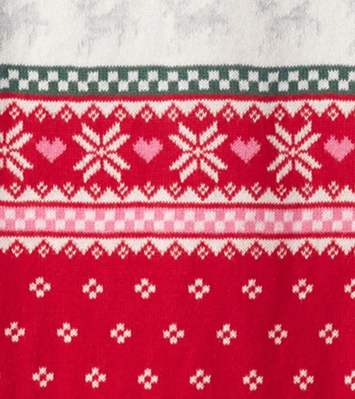 Baby Deer Fairisle Sweater Onesie Hatley