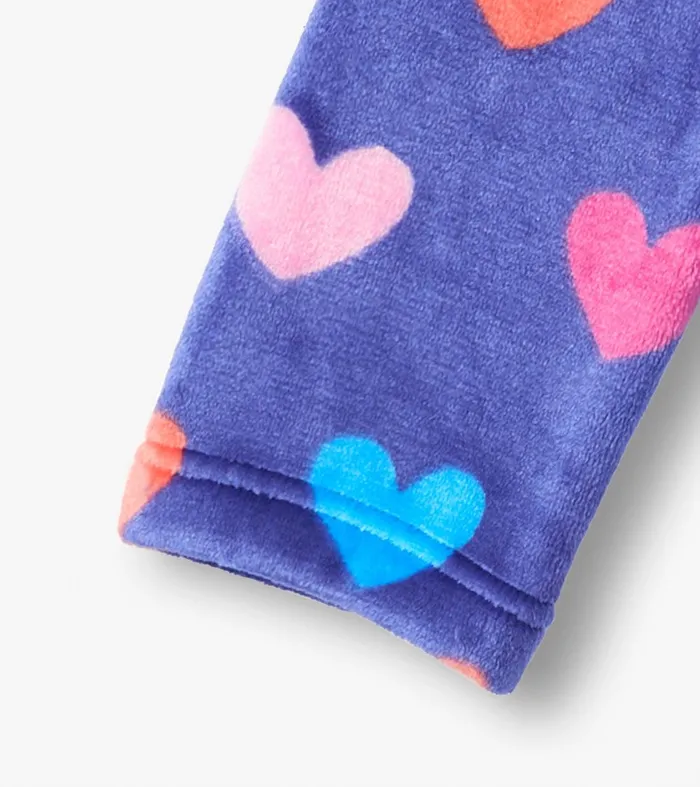 Baby Girls Hearts Fleece Robe Hatley
