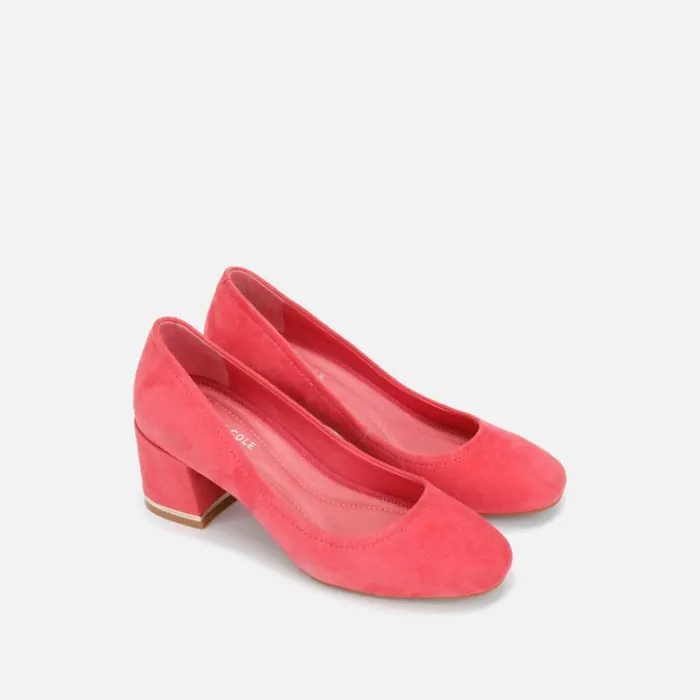 Balance Suede Pump Coral Women Kenneth Cole Heels