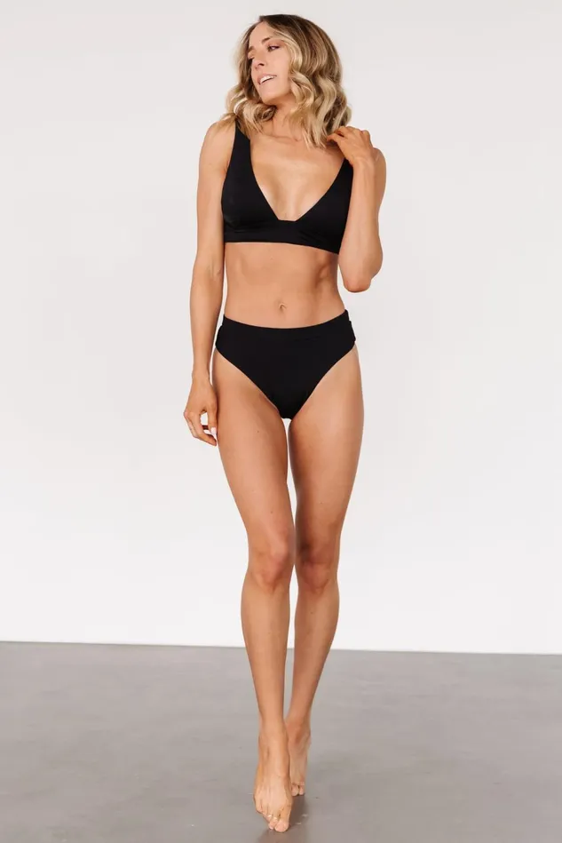Baltic Born Bikini Women Formentera High Waist Bikini Bottom Black