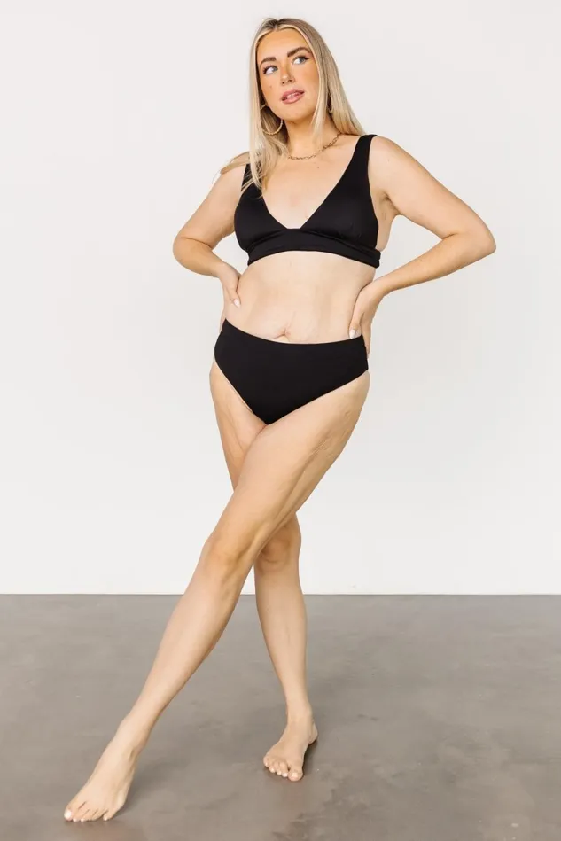 Baltic Born Bikini Women Formentera High Waist Bikini Bottom Black Baltic Born Bikini Women Formentera High Waist Bikini Bottom Black