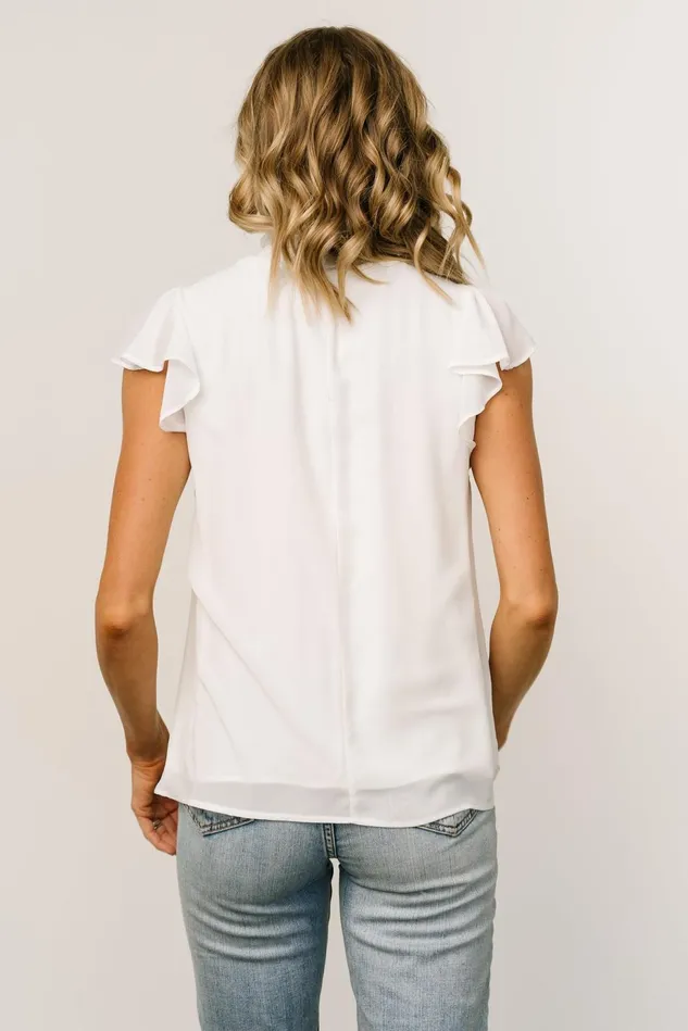 Baltic Born Blouses Shirts Women Leah Mock Neck Top Off White Baltic Born Blouses Shirts Women Leah Mock Neck Top Off White