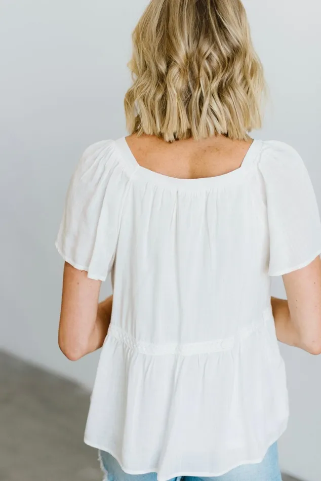 Baltic Born Blouses Shirts Women Unity Button Up Top Off White Baltic Born Blouses Shirts Women Unity Button Up Top Off White