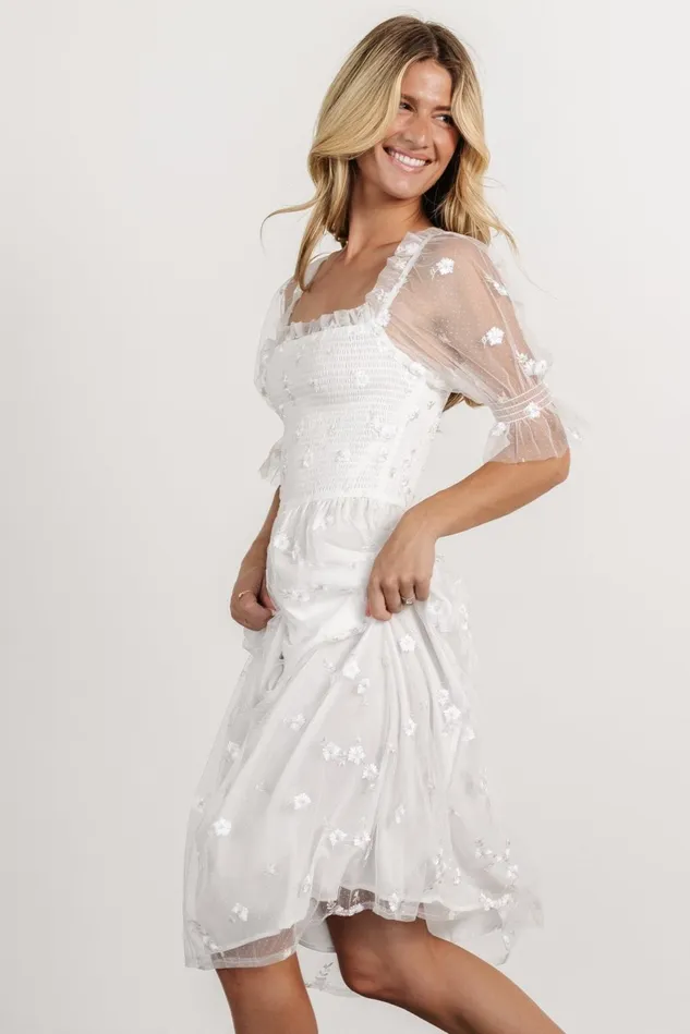 Baltic Born Bridal Women Emilia Embroidered Dress Off White Baltic Born Bridal Women Emilia Embroidered Dress Off White