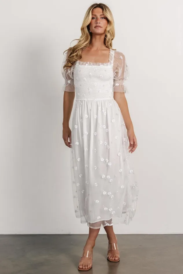 Baltic Born Bridal Women Emilia Embroidered Dress Off White Baltic Born Bridal Women Emilia Embroidered Dress Off White