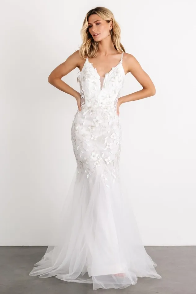 Baltic Born Bridal Women Precious Embroidered Bridal Gown Off White Baltic Born Bridal Women Precious Embroidered Bridal Gown Off White