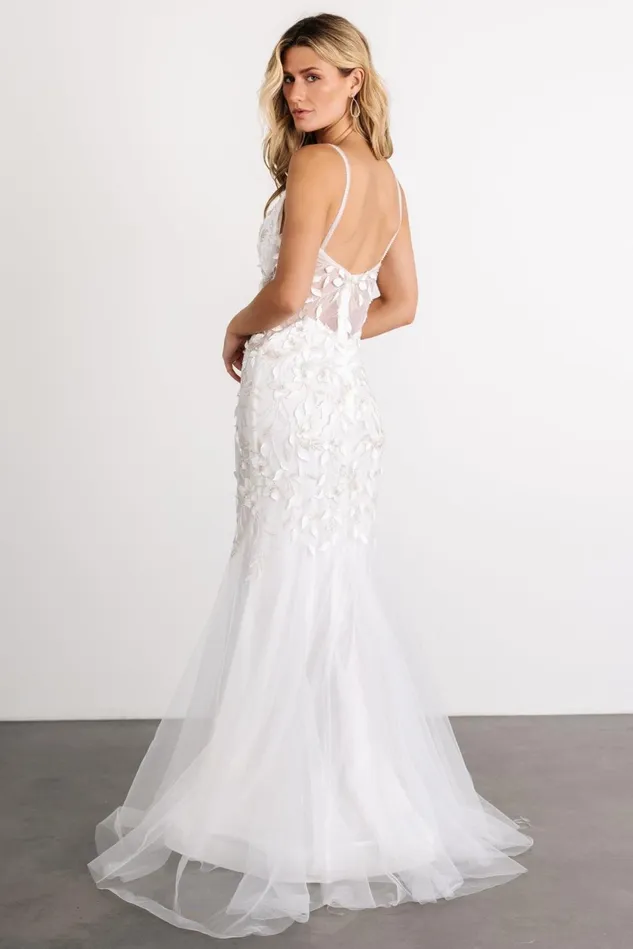 Baltic Born Bridal Women Precious Embroidered Bridal Gown Off White Baltic Born Bridal Women Precious Embroidered Bridal Gown Off White