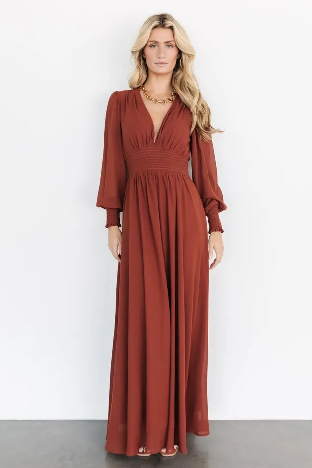 Baltic Born Bump Friendly Women Olivia Maxi Dress Cinnamon