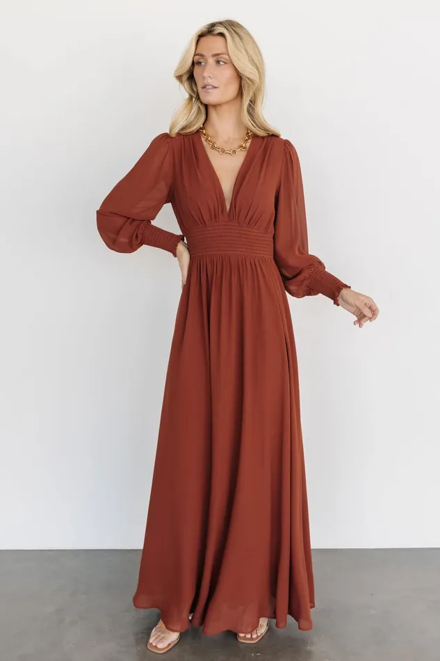 Baltic Born Bump Friendly Women Olivia Maxi Dress Cinnamon