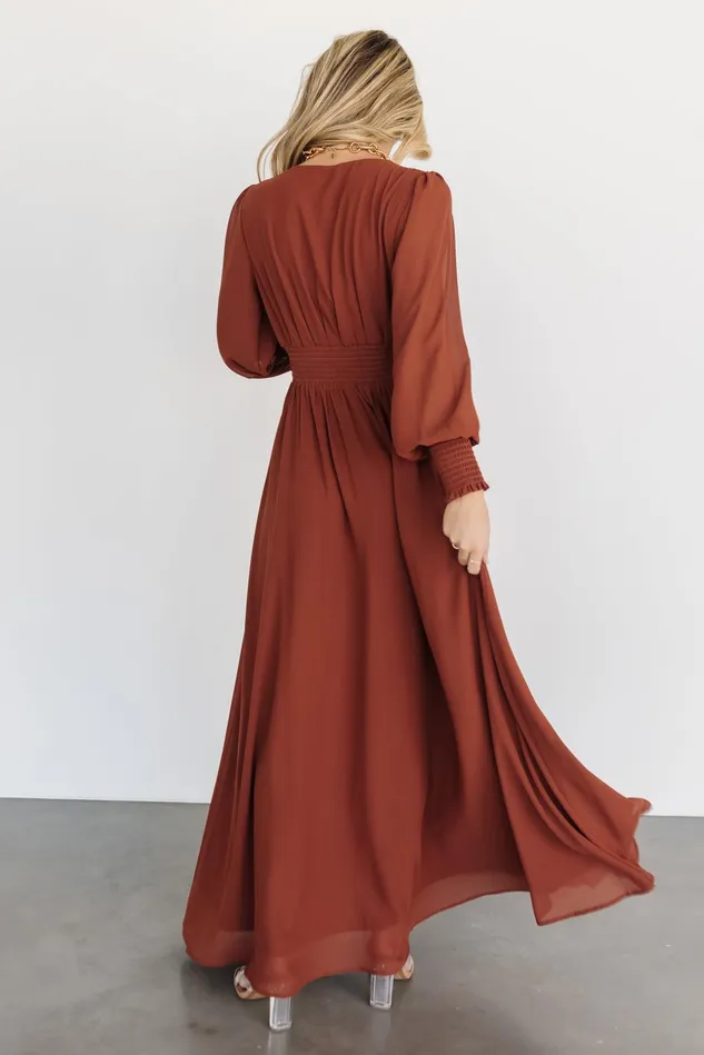 Baltic Born Bump Friendly Women Olivia Maxi Dress Cinnamon