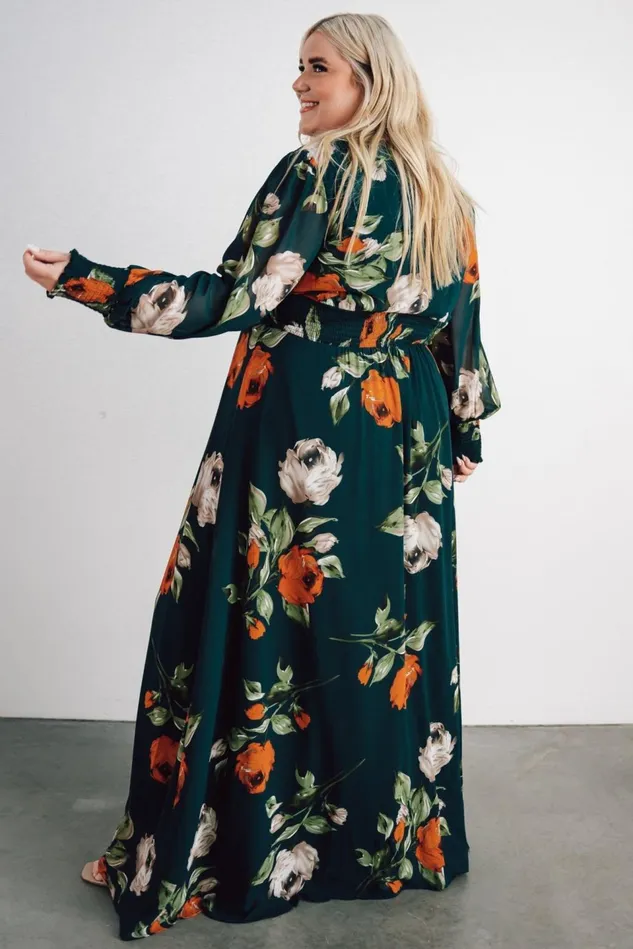 Baltic Born Bump Friendly Women Olivia Maxi Dress Deep Topaz Floral Baltic Born Bump Friendly Women Olivia Maxi Dress Deep Topaz Floral