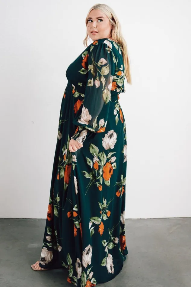Baltic Born Bump Friendly Women Olivia Maxi Dress Deep Topaz Floral Baltic Born Bump Friendly Women Olivia Maxi Dress Deep Topaz Floral