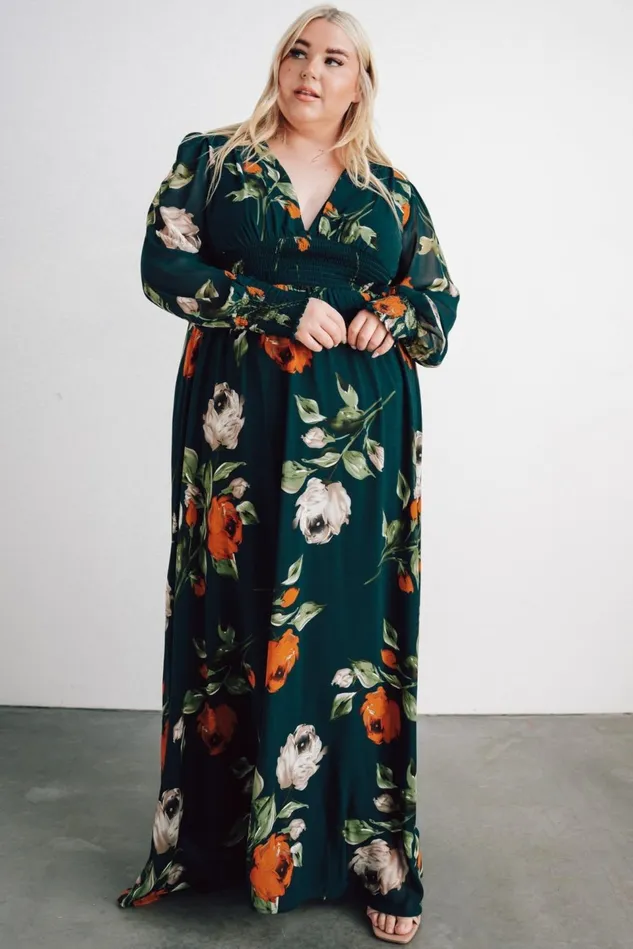 Baltic Born Bump Friendly Women Olivia Maxi Dress Deep Topaz Floral Baltic Born Bump Friendly Women Olivia Maxi Dress Deep Topaz Floral