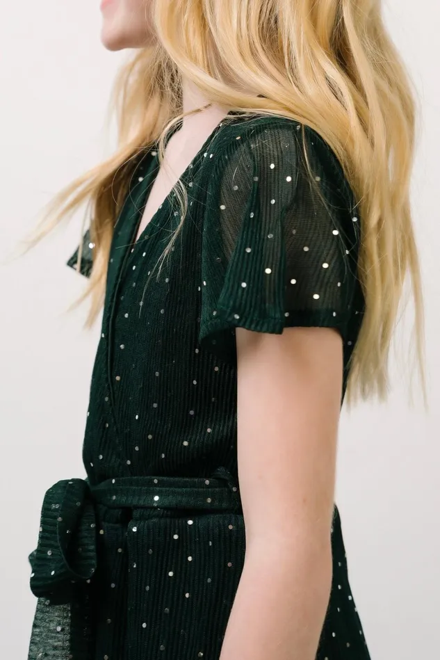 Baltic Born Embellished Sequin Women Youth Grace Sparkle Gown Emerald Baltic Born Embellished Sequin Women Youth Grace Sparkle Gown Emerald