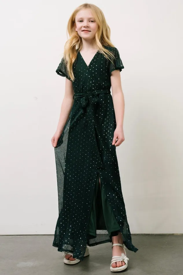 Baltic Born Embellished Sequin Women Youth Grace Sparkle Gown Emerald Baltic Born Embellished Sequin Women Youth Grace Sparkle Gown Emerald