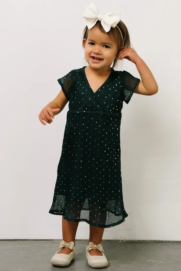 Baltic Born Flower Girl Women Toddler Grace Sparkle Gown Emerald
