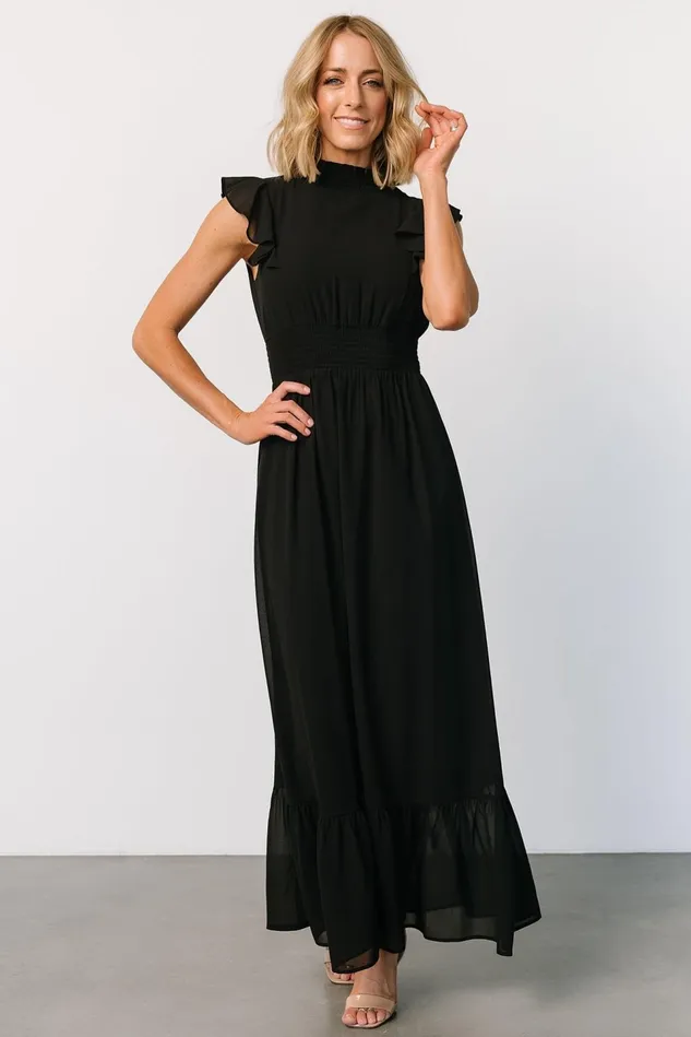 Baltic Born Maxi Dresses Women Kearny Ruffle Maxi Dress Black