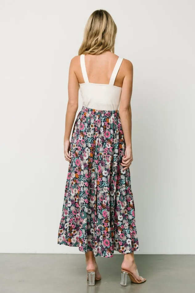 Baltic Born Maxi Dresses Women Reilly Maxi Skirt Navy Flower Print Baltic Born Maxi Dresses Women Reilly Maxi Skirt Navy Flower Print