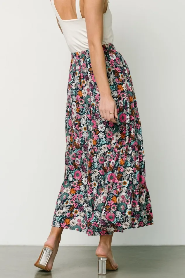 Baltic Born Maxi Dresses Women Reilly Maxi Skirt Navy Flower Print Baltic Born Maxi Dresses Women Reilly Maxi Skirt Navy Flower Print