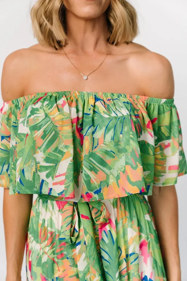 Baltic Born Maxi Dresses Women Sonoma Off Shoulder Maxi Dress Green Multi Baltic Born Maxi Dresses Women Sonoma Off Shoulder Maxi Dress Green Multi
