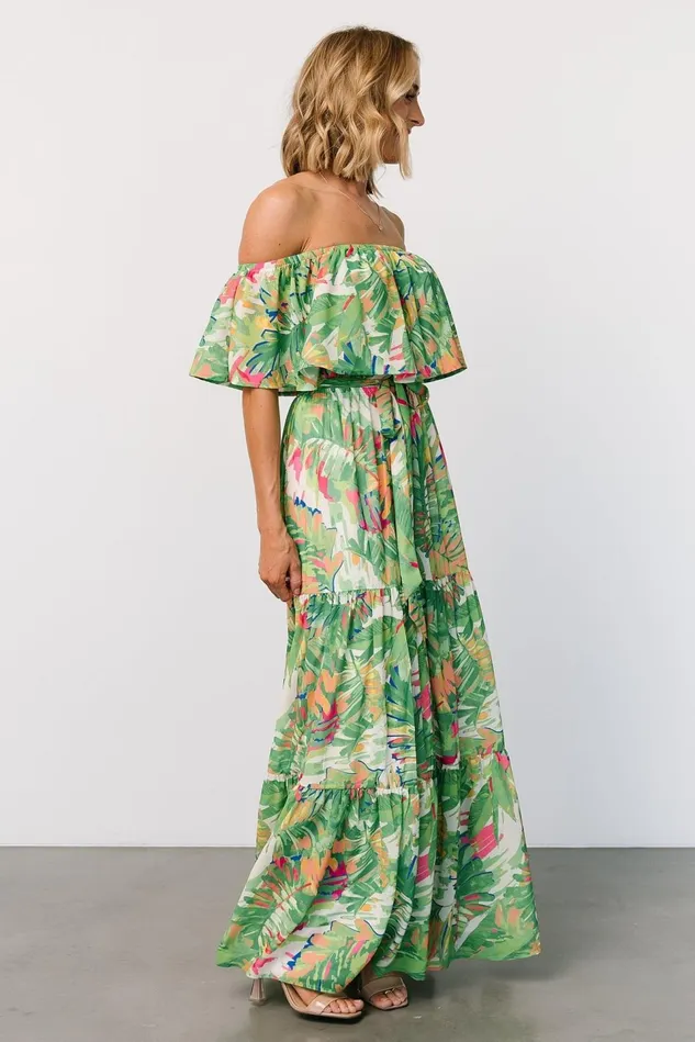 Baltic Born Maxi Dresses Women Sonoma Off Shoulder Maxi Dress Green Multi Baltic Born Maxi Dresses Women Sonoma Off Shoulder Maxi Dress Green Multi