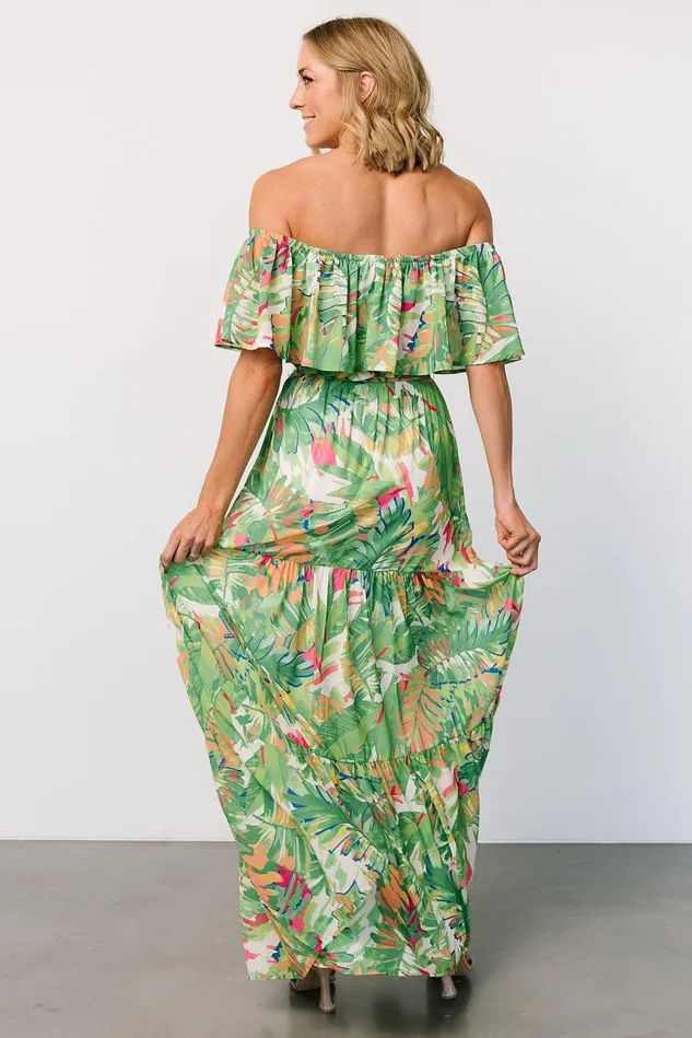Baltic Born Maxi Dresses Women Sonoma Off Shoulder Maxi Dress Green Multi Baltic Born Maxi Dresses Women Sonoma Off Shoulder Maxi Dress Green Multi