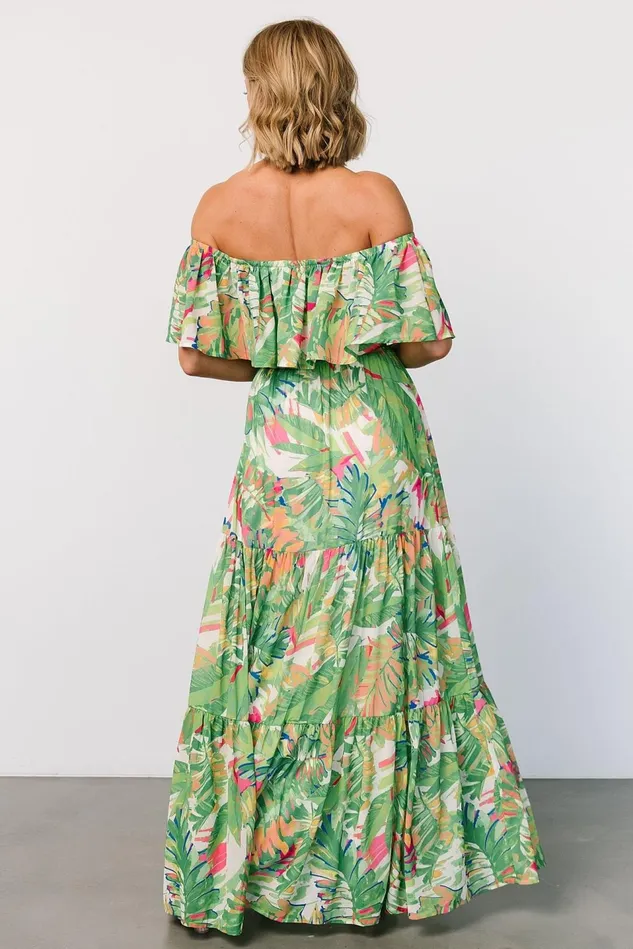 Baltic Born Maxi Dresses Women Sonoma Off Shoulder Maxi Dress Green Multi Baltic Born Maxi Dresses Women Sonoma Off Shoulder Maxi Dress Green Multi