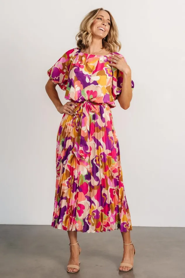 Baltic Born Midi Dresses Women Maven Midi Dress Multi Print Baltic Born Midi Dresses Women Maven Midi Dress Multi Print