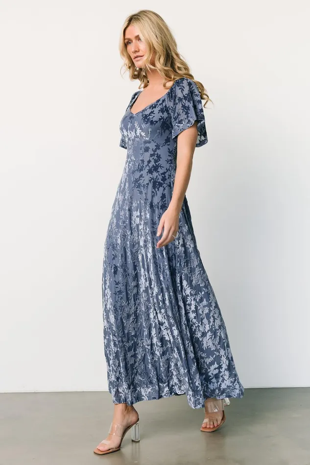 Baltic Born Mother Of The Bride Women Everley Velvet Maxi Dress Whisper Blue Baltic Born Mother Of The Bride Women Everley Velvet Maxi Dress Whisper Blue