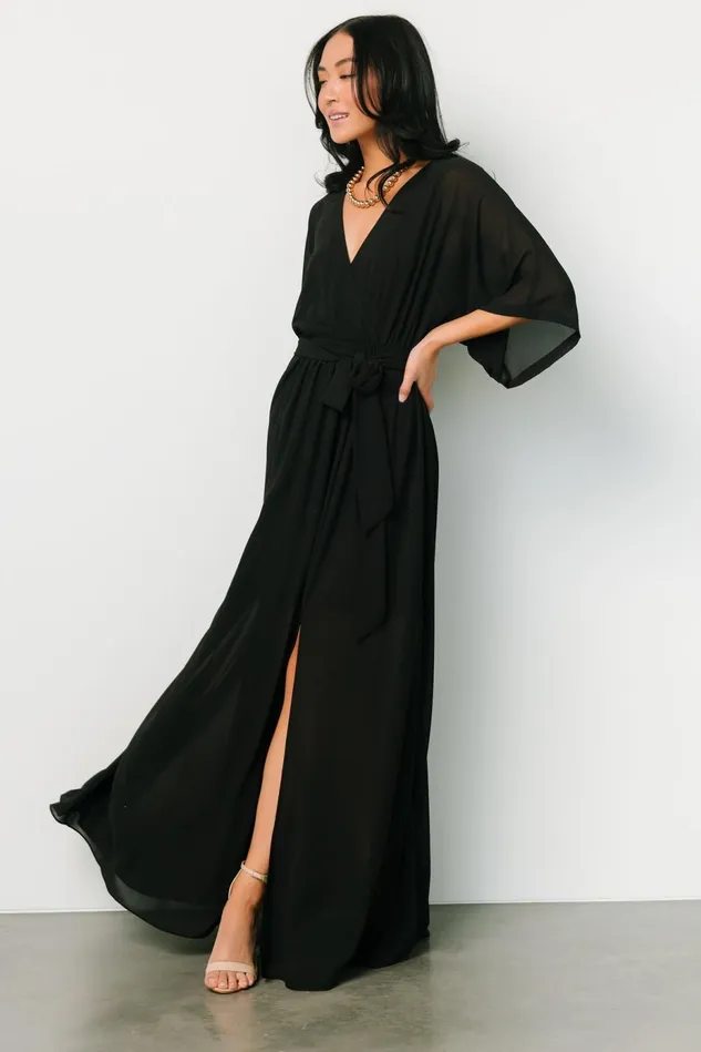Baltic Born Mother Of The Bride Women Kia Kimono Maxi Dress Black Baltic Born Mother Of The Bride Women Kia Kimono Maxi Dress Black