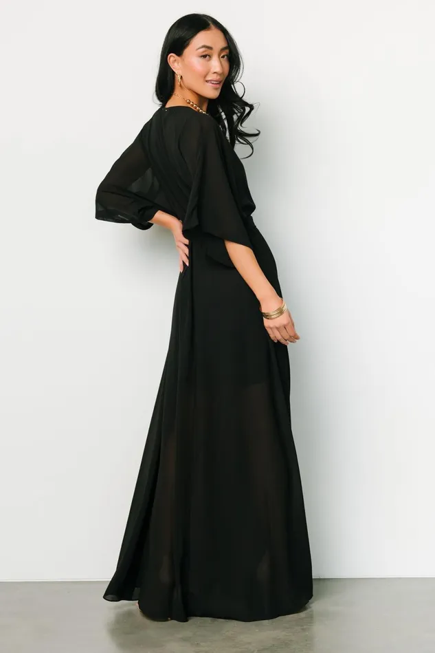 Baltic Born Mother Of The Bride Women Kia Kimono Maxi Dress Black Baltic Born Mother Of The Bride Women Kia Kimono Maxi Dress Black
