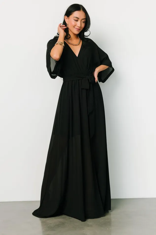 Baltic Born Mother Of The Bride Women Kia Kimono Maxi Dress Black Baltic Born Mother Of The Bride Women Kia Kimono Maxi Dress Black