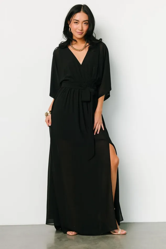 Baltic Born Mother Of The Bride Women Kia Kimono Maxi Dress Black Baltic Born Mother Of The Bride Women Kia Kimono Maxi Dress Black